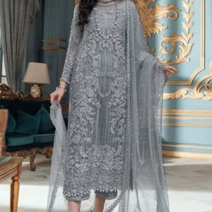 Luxury Net Collection 3Piece Unstitched suit