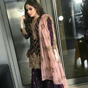 Partywear Chiffon 3Piece Unstitched